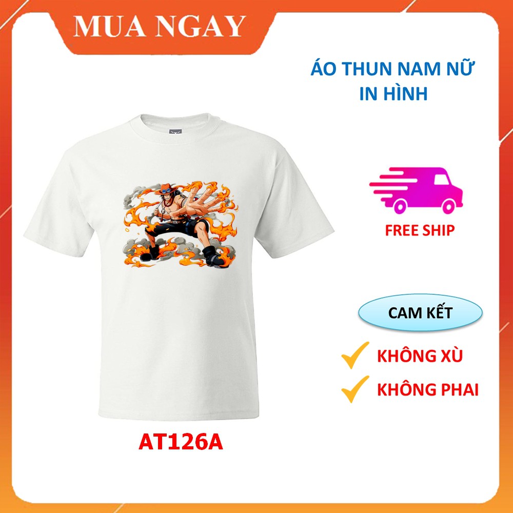 Áo thun nam nữ in hình Hải Tặc đẹp ngộ nghĩnh cao cấp cổ tròn ABATA