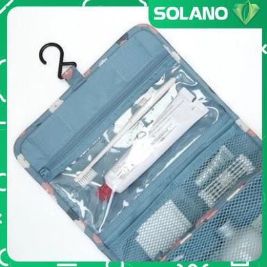 Túi đựng đồ du lịch cá nhân SOLANO túi đựng mỹ phẩm tiện ích đi công tác có móc đa năng HG-001192