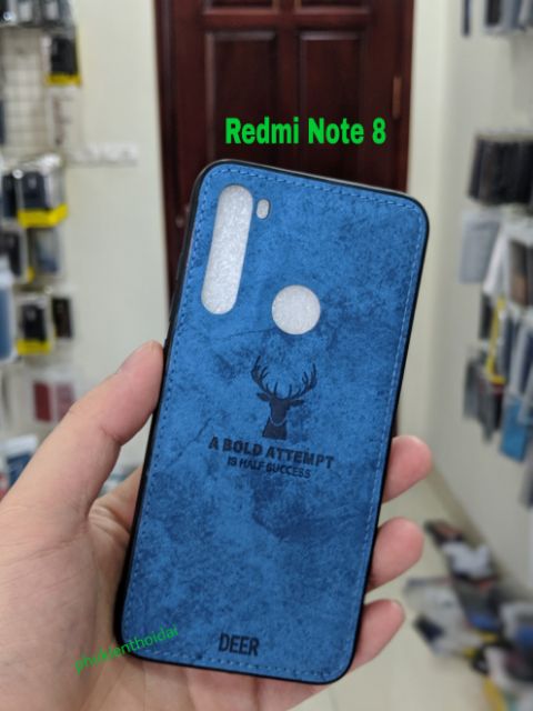 Ốp lưng Redmi Note 8 / Note 10 / 10s chống sốc vải đầu hươu cao cấp ôm máy