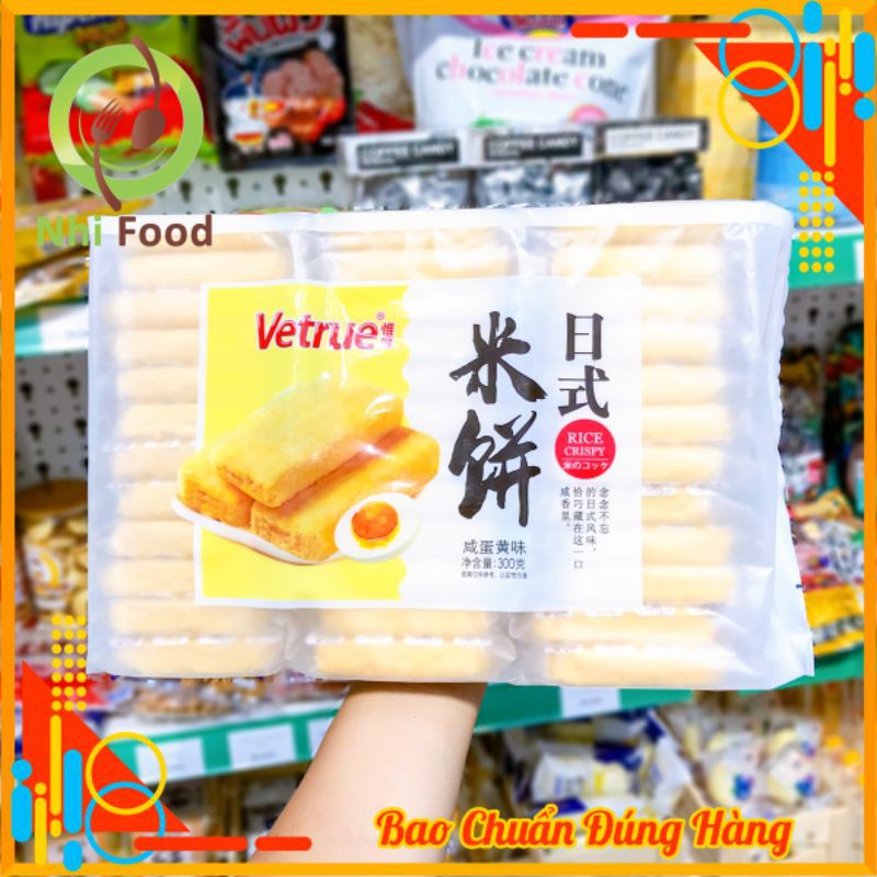 Bánh Gạo Vetrue Đài Loan Vị Trứng Muối, Vị Phô Mai Và Vị Lòng Đỏ Trứng, Hàng Có Sẵn