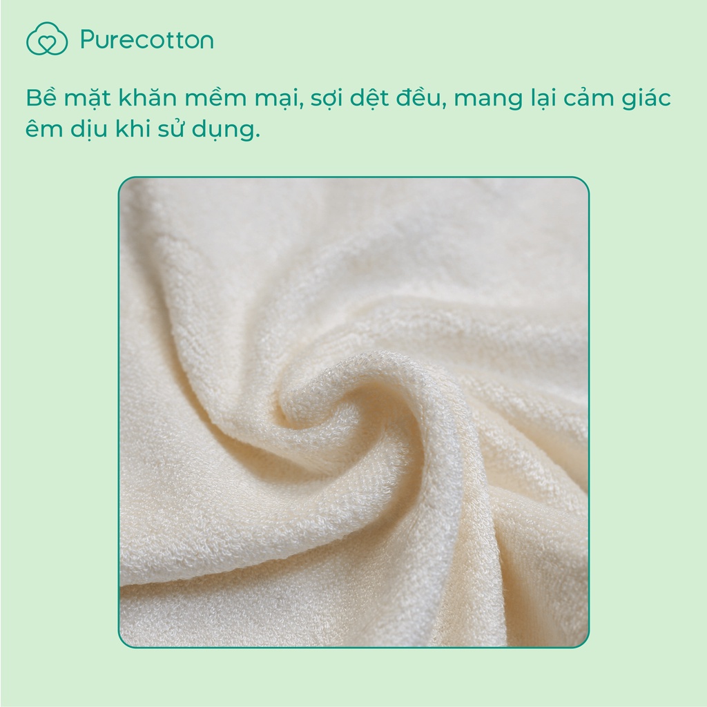 Khăn mặt Purecotton chất liệu sợi tre cao cấp CPC053