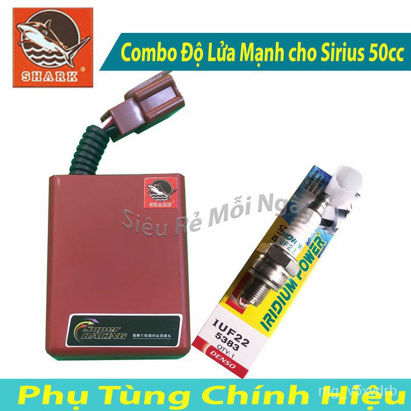 Combo IC Shark và Mobin Sườn Faito, Bugi Denso IUF 22 Độ Lửa Mạnh Dream, Wave 100cc, Sirius 50cc