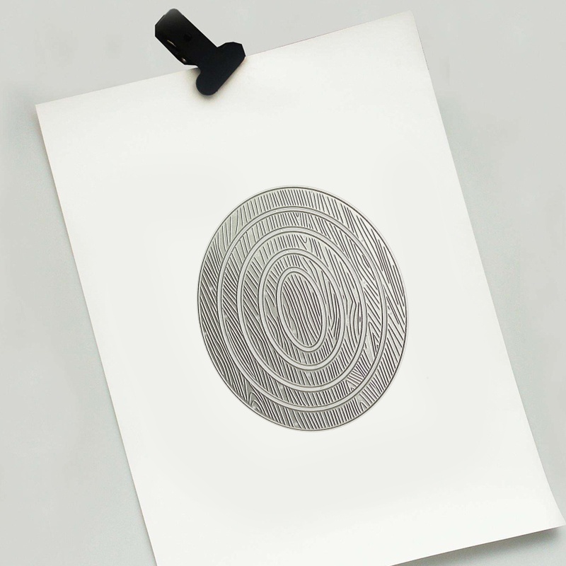 Khuôn Cắt Giấy Kim Loại Hình Tổ Ong Hình Oval