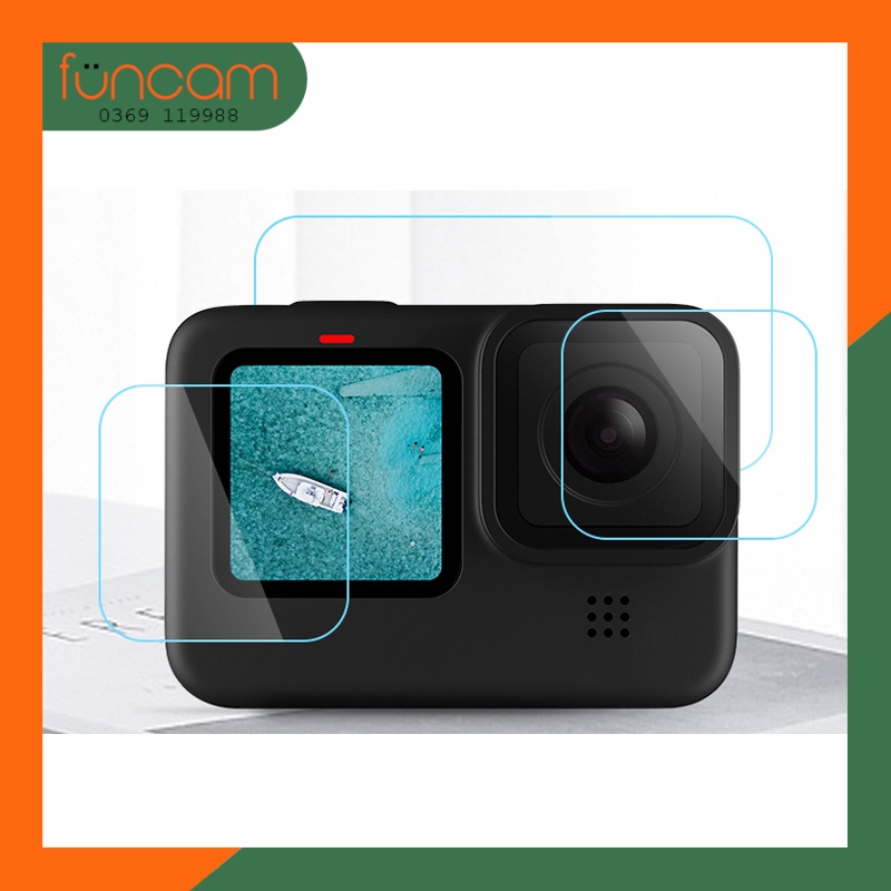 Bộ dán cường lực cho Gopro 9/10/11 Black