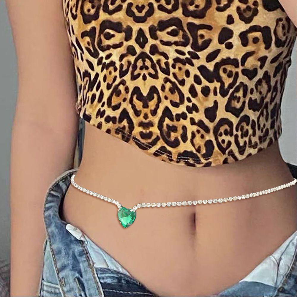 Thắt Lưng Dây Xích Hình Ngôi Sao / Trái Tim Phong Cách Hip Hop Cho Nữ