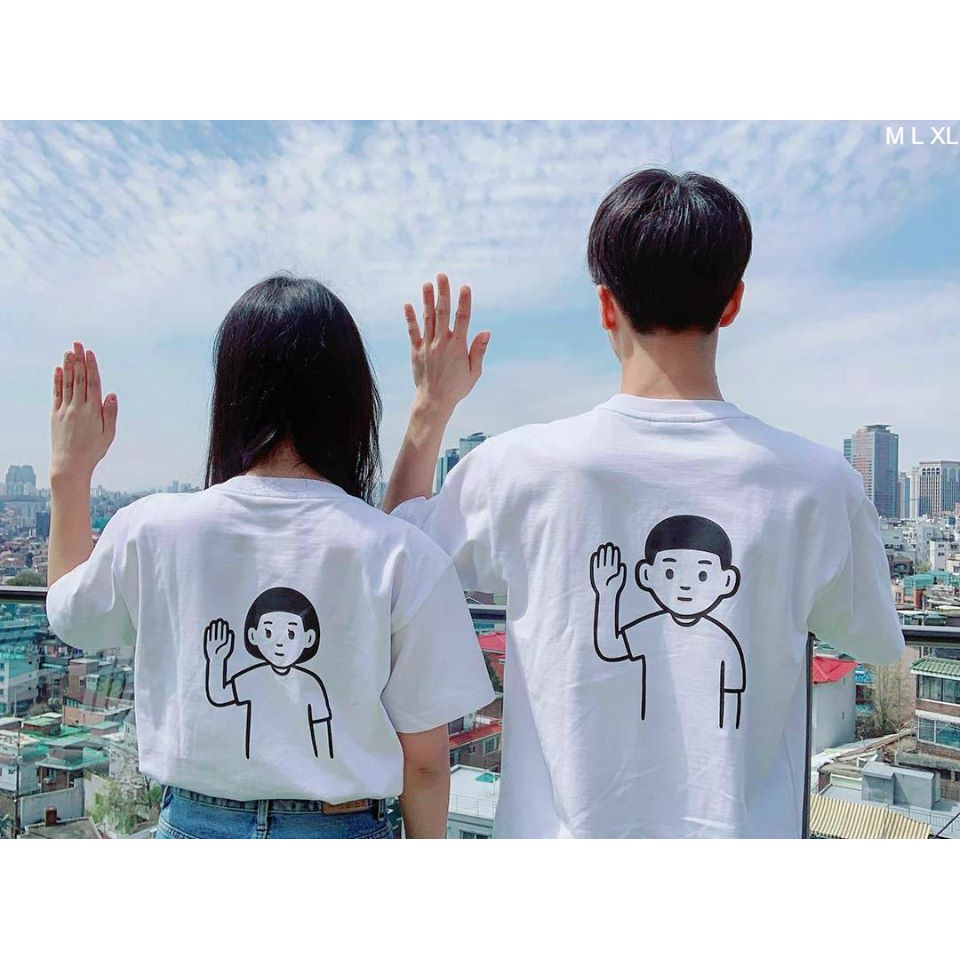 Áo thun Unisex tay lỡ Couple | BigBuy360 - bigbuy360.vn