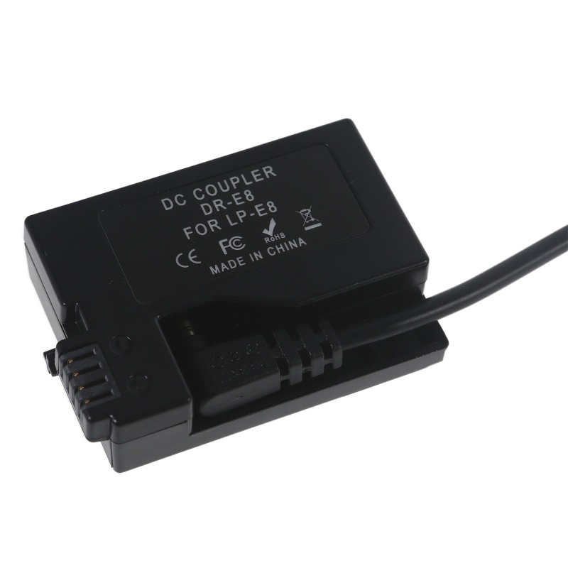 Dây Cáp Nguồn Loại C Dành Cho Pin Máy Ảnh Rebel T2 LP E8