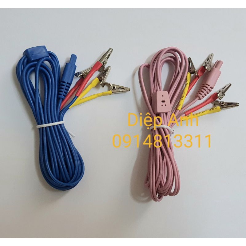 Dây điện châm 4 đầu máy KWD-808 gờ chống trượt