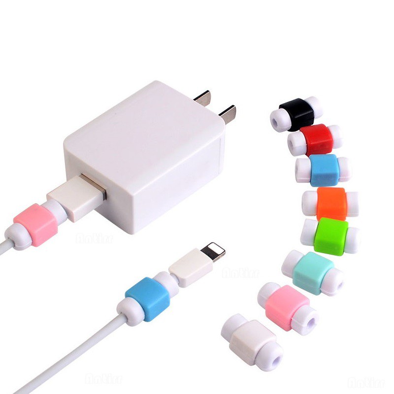 Sale 70% Bộ 4 miếng vỏ bọc bảo vệ dây dữ liệu cho USB iphone, giá gốc 20,000đ-95B180-5