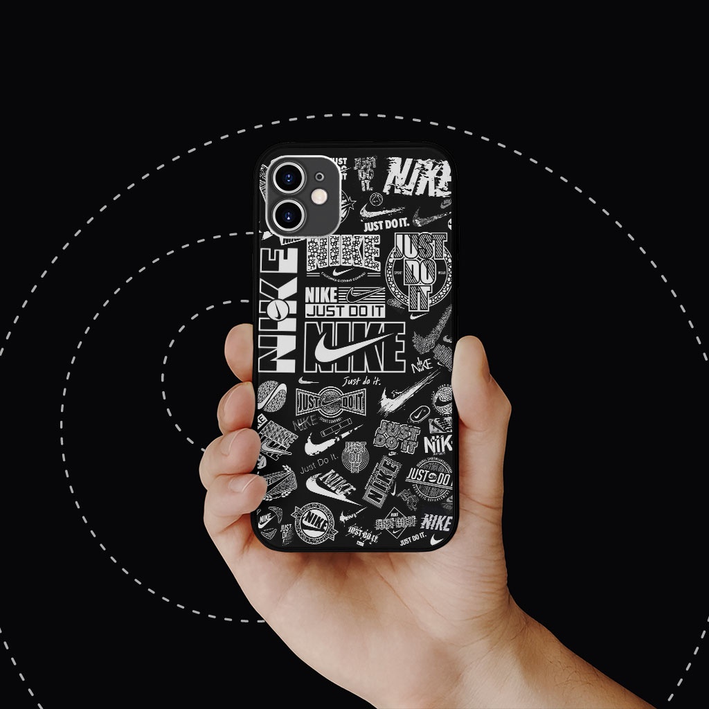 Ốp lưng NIKE JUST DO IT trắng đen nhiều logo OSAMI cho Iphone 6 7 8 Plus 11 12 13 mini Pro Max X Xr  SUPPOD00545