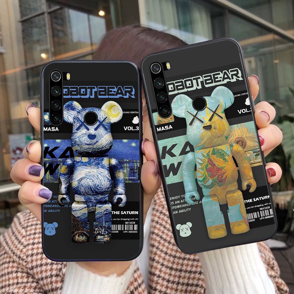 ỐP LƯNG XIAOMI REDMI NOTE 8 MẪU CỰC HOT 2021-IN HÌNH BEARBRICK CHẤT LƯỢNG CAO-GIÁ RẺ