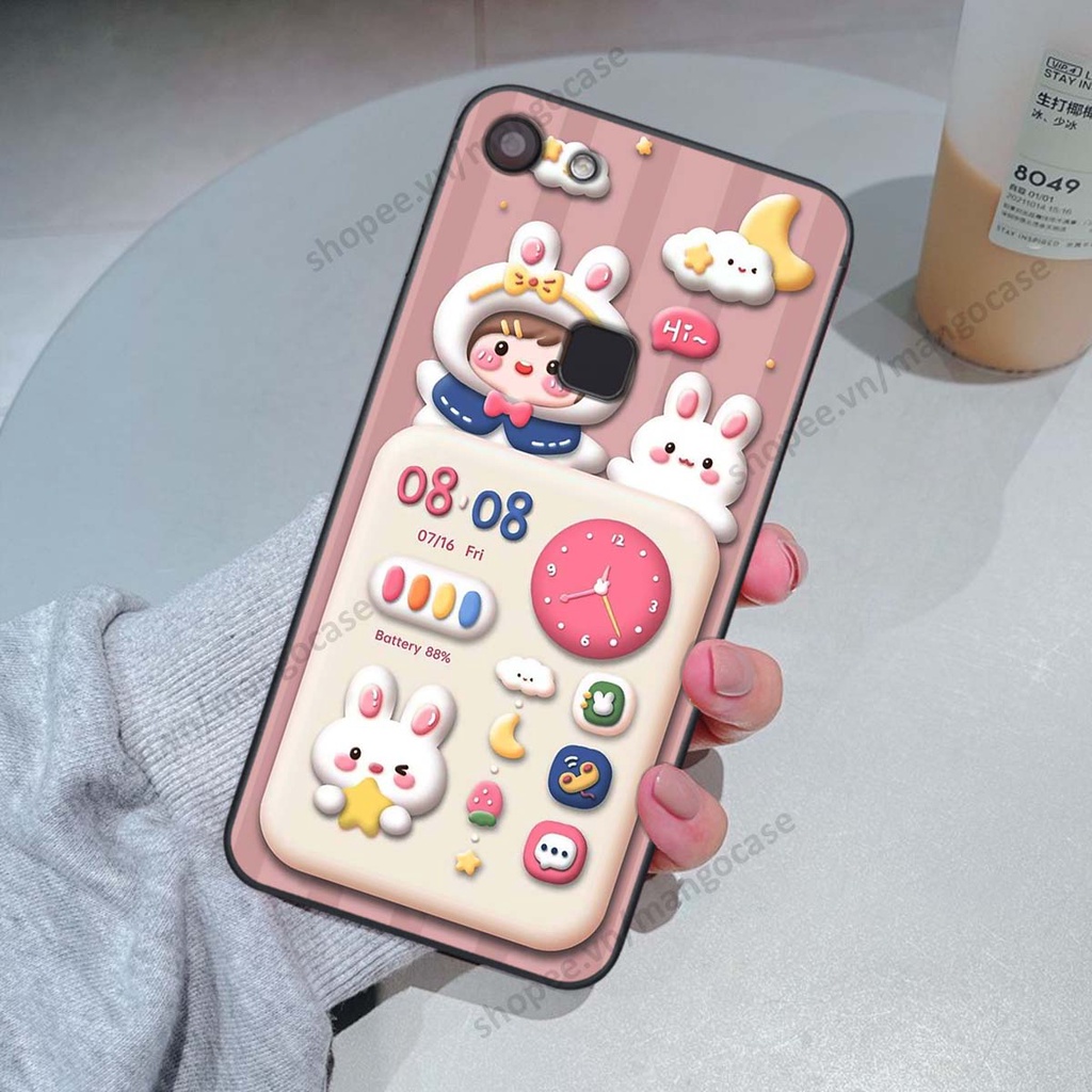 Ốp lưng Vivo V7 / V7 Plus / V7+ hình gấu, thỏ, đồng hồ cute dễ thương