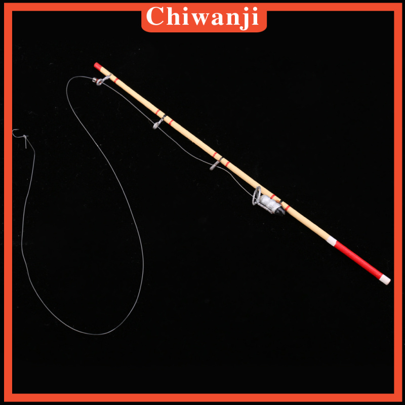 Cần Câu Cá Mini Bằng Gỗ Cho Nhà Búp Bê Tỉ Lệ 1: 12