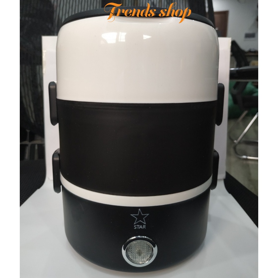 Hộp cơm hâm nóng thức ăn nhanh 3 tầng cắm điện hâm nóng thức ăn nhanh , giữ nhiệt tốt , lõi inox TRENDS SHOP