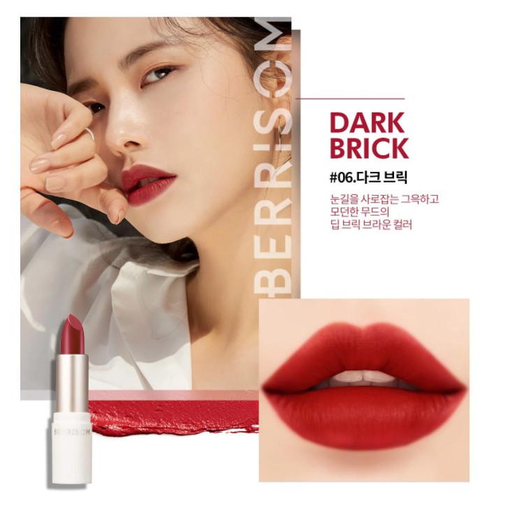 Son Thỏi Lì, Mịn Mượt Nhẹ Môi Berrisom Real Me Lipstick 3.5g