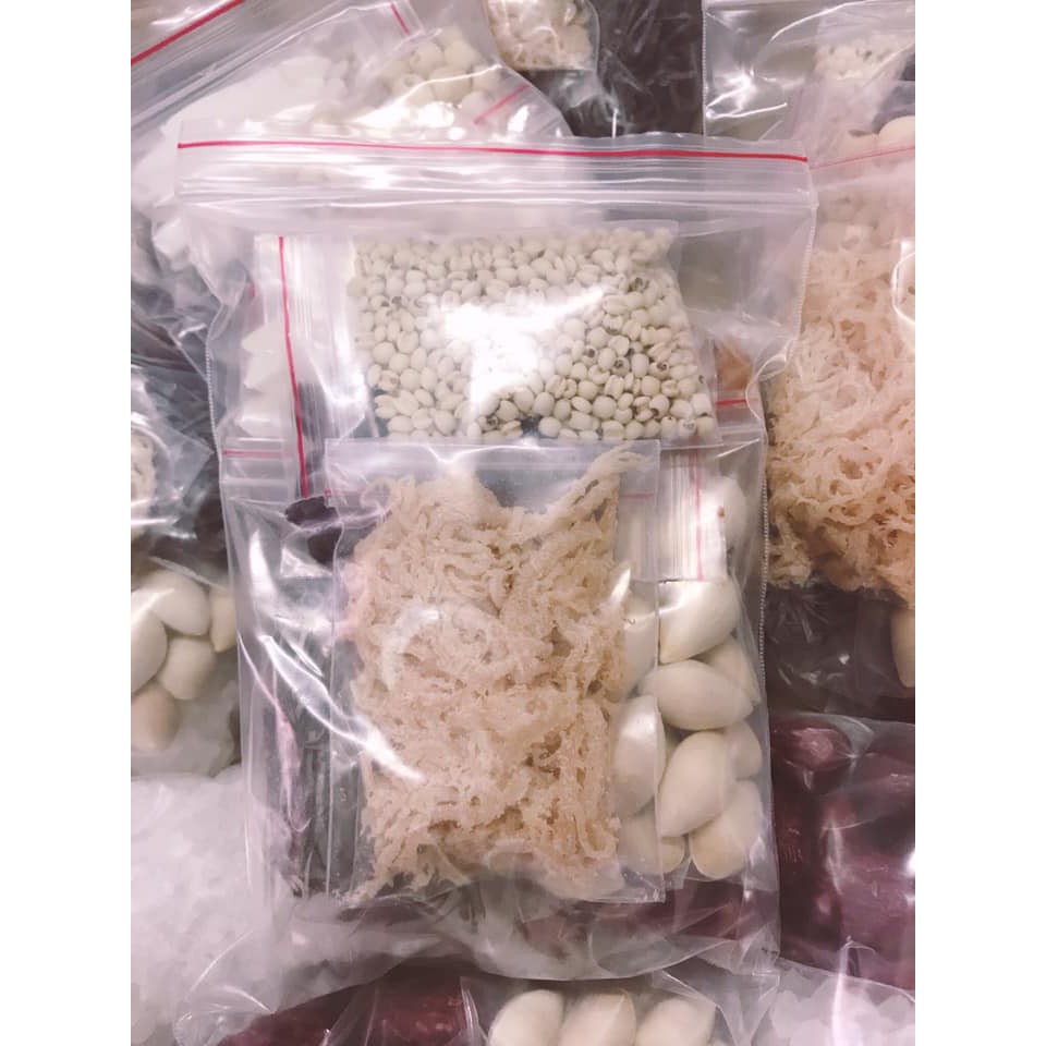 Set 10 Nguyên Liệu Nấu Chè Sâm Bổ Lượng 10 Ly