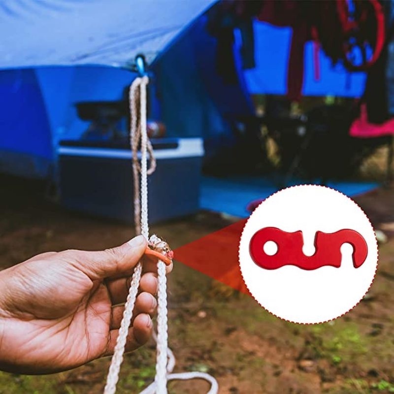 Khóa Cố Định Dây Lều Ba Lỗ Chữ S Bằng Hợp Kim Nhôm Chất Lượng Cao