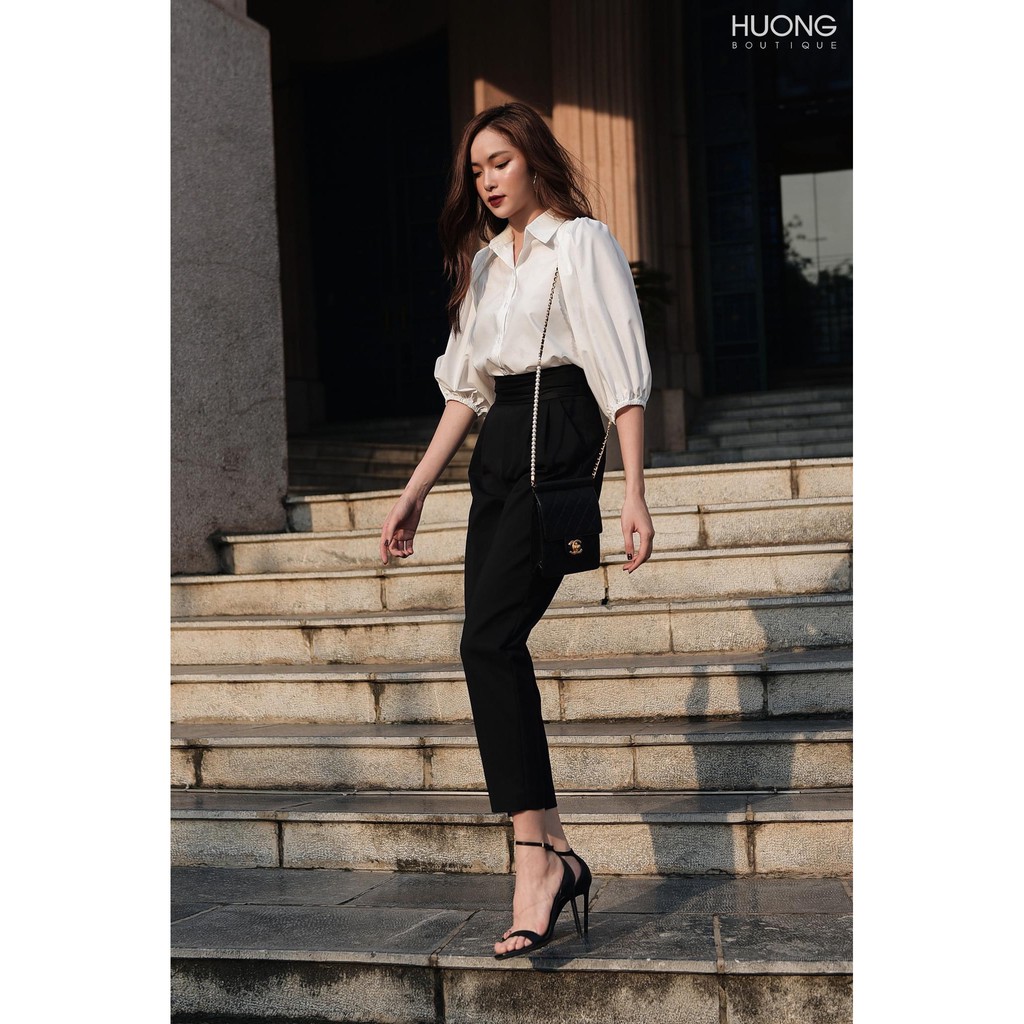 Áo sơ mi cotton nữ HB HUONGBOUTIQUE HBSM675 trẻ trung, cá tính, hottrend 2022 | WebRaoVat - webraovat.net.vn