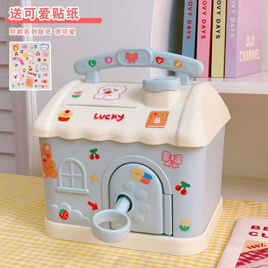 Ket mini Hộp đựng tiền tiết kiệm hình ngôi nhà dễ thương mẫu