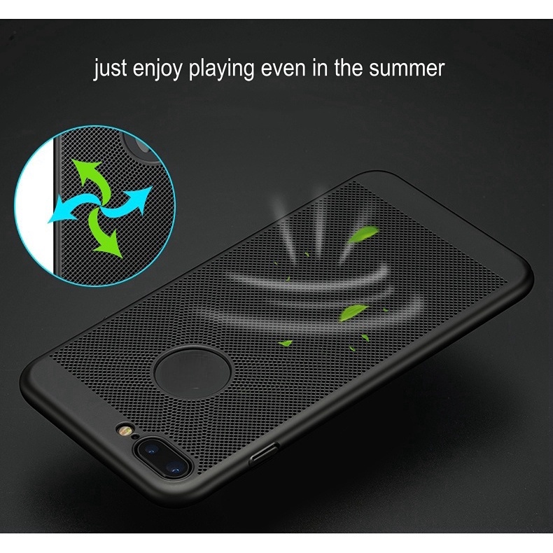 Ốp điện thoại cứng tản nhiệt siêu mỏng dành cho iPhone 8 7 Plus 6 6s 5s