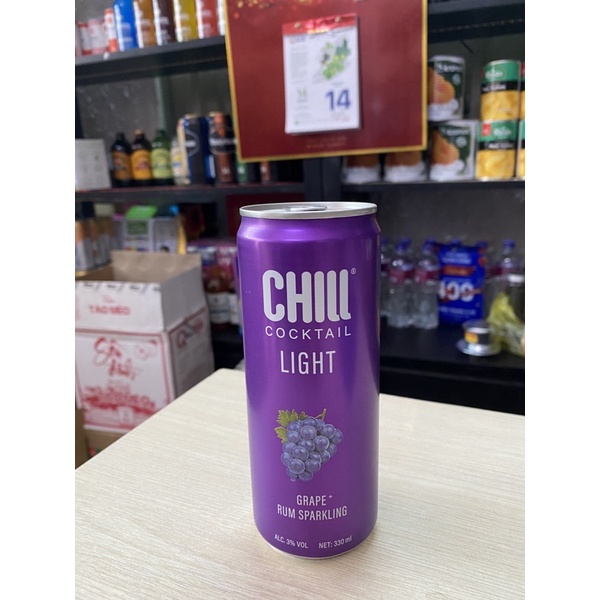 Nước Trái cây lên men Chill Cocktail 3% 330ml- Vị Nho