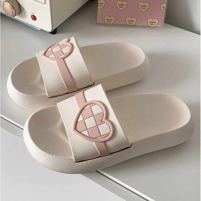 DÉP ĐẾ CAO/DÀY CAO SU HỌA TIẾT HÌNH TRÁI TIM CARO DỄ THƯƠNG