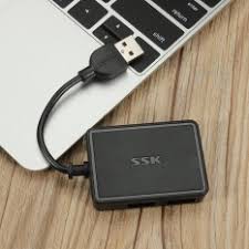 Hub USB 4 cổng 2.0 SSK SHU 200- Bộ Mở Rộng Thêm 4 Cổng USB- Chính Hãng 100%