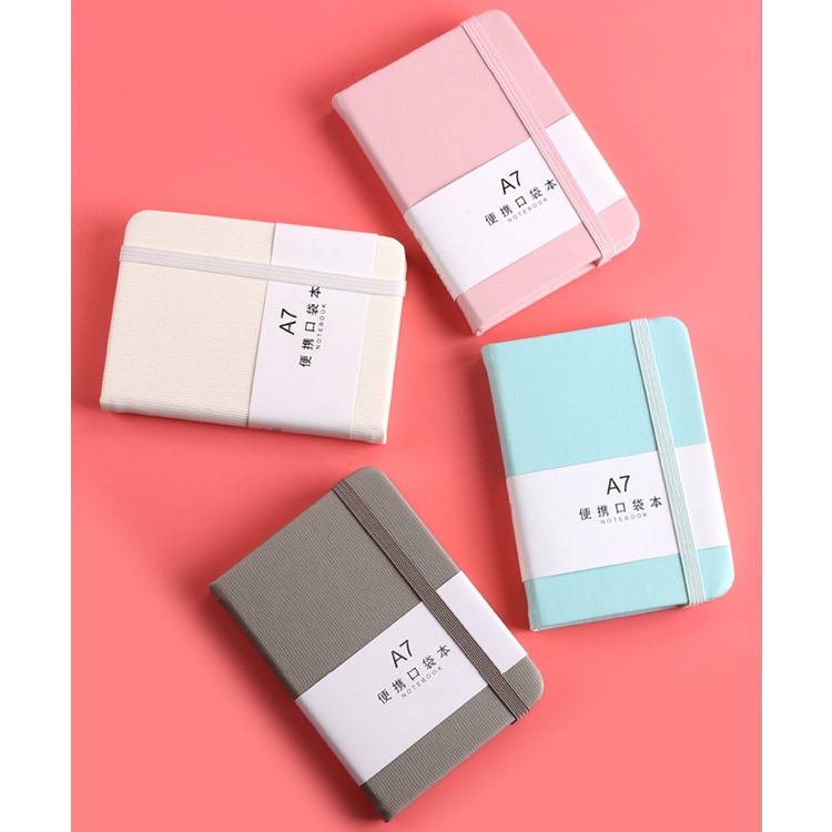 Sổ Tay Ghi Chú A7A6 Bìa Giả Da Gọn Nhẹ Tiện Dụng