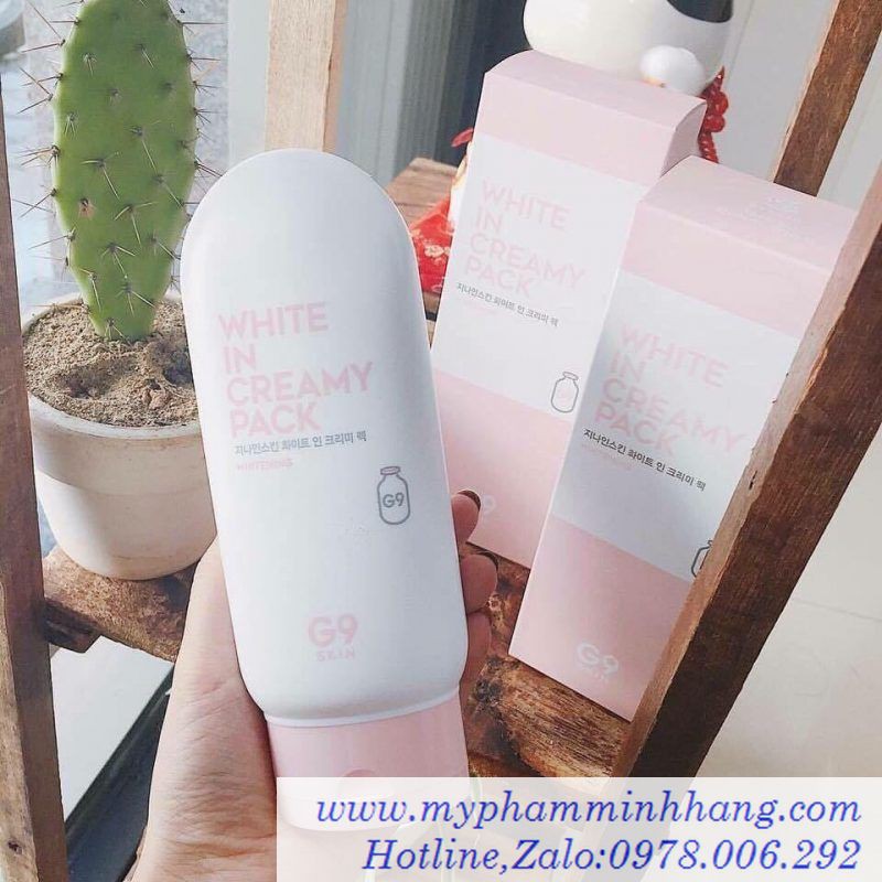 KEM TẮM TRẮNG G9 SKIN WHITE IN CREAMY PACK HÀN QUỐC