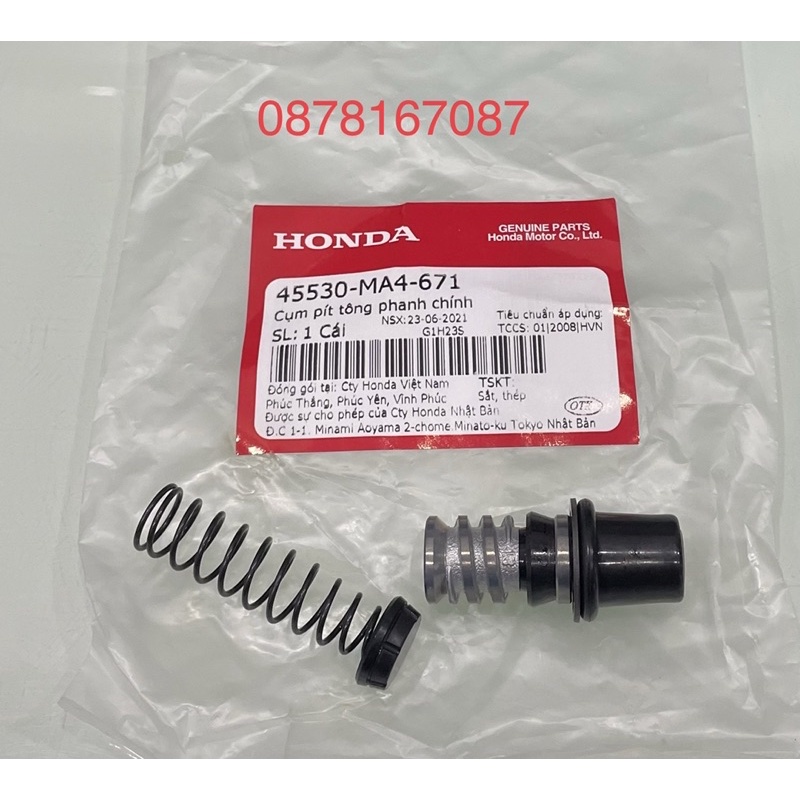 Cốt Ben Xy Lanh Phanh Chính Sh Ý Vision Đơi Đầu Lead 125/HÀNG CHÍNH HÃNG HONDA