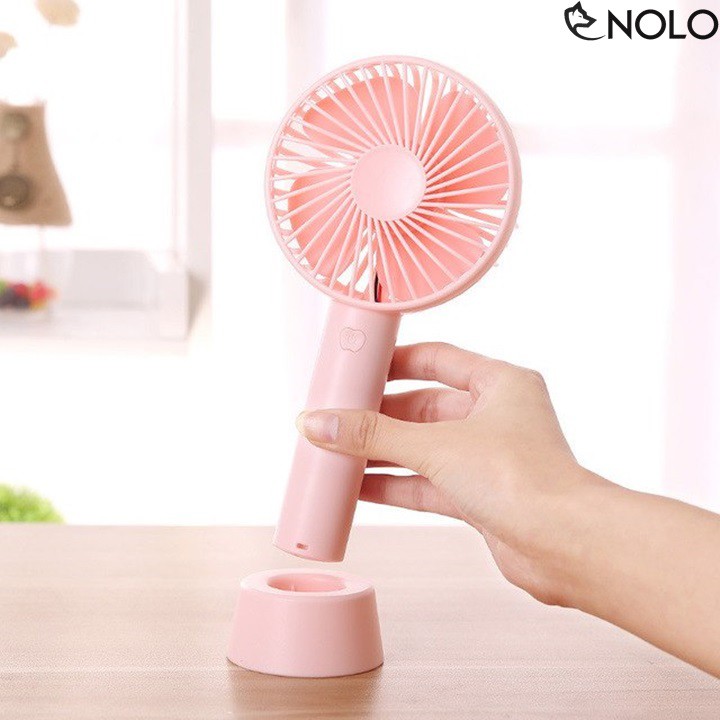 Bộ Quạt Cầm Tay Để Bàn 2in1 4 Cánh Pin Sạc Model SS2 Có Đế Để Bàn | BigBuy360 - bigbuy360.vn