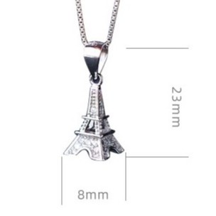 [Ảnh thật] Dây Chuyền Nữ Bạc 925 Cao Cấp ERASHOP 073675 - Tháp Eiffel Đính Đá Nữ Tính, Sang Trọng, Rẻ Đẹp