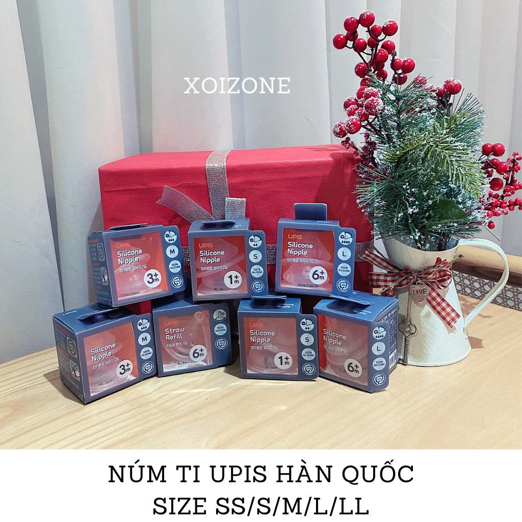 Núm ti UPIS mẫu mới &amp; núm ti Mother K Hàn Quốc cho bé