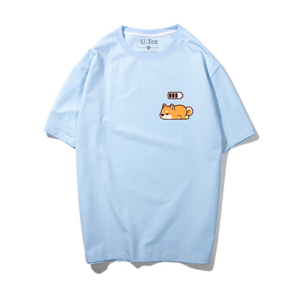 Áo Thun Cổ Tròn Cotton 100% Bé Corgi Siêu Cute