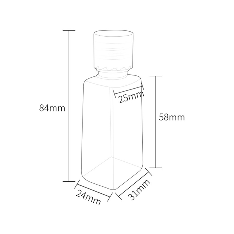 Chai nhựa rỗng trong suốt 30ml đựng gel rửa tay/mỹ phẩm mang đi du lịch tiện lợi