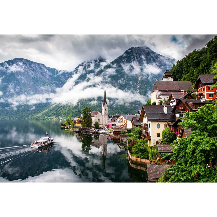 Bộ tranh xếp hình 330 mảnh – Thị Trấn Hallstatt, Áo (30x44cm)