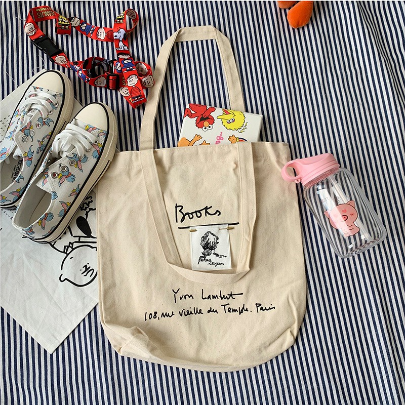 Túi tote đeo vai Books hàn quốc ulzzang