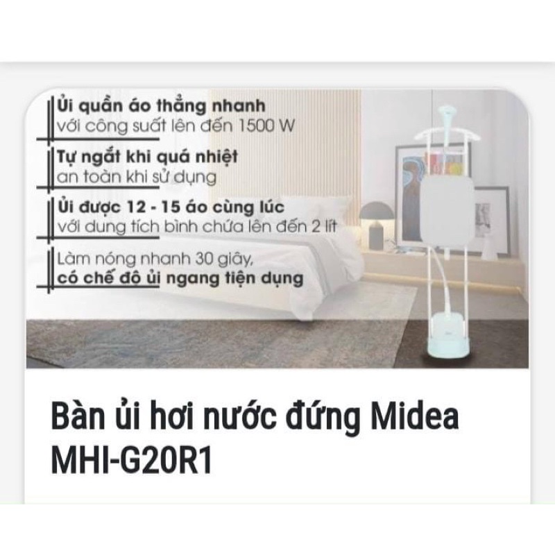 Bàn ủi đứng hơi nước Midea MHI-G20R1