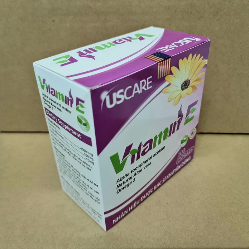 Viên Uống Vitamin E Hoa Cúc Hộp 100 viên