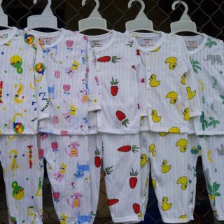 Bộ cotton giấy cúc giữa size nhí từ 5 đến 15kg