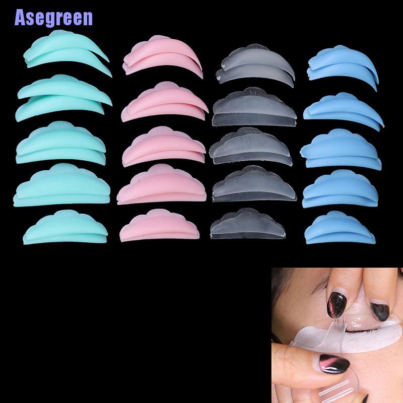 Bộ 10 Miếng Dán Lông Mi Bằng Silicone Tiện Dụng