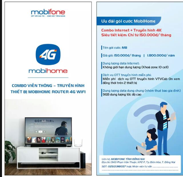 Mobihome thiết bị phát sóng wifi 1 năm max dung lượng
