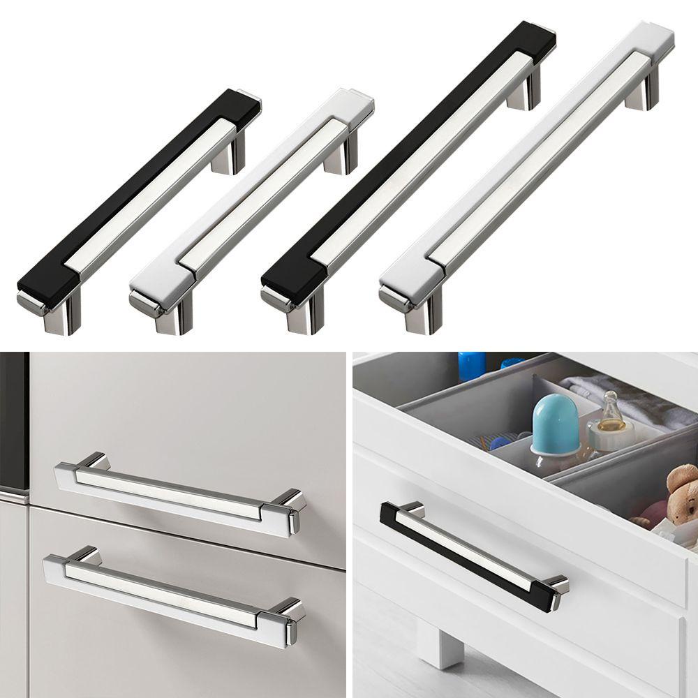 Tay Nắm Cửa Tủ Bằng Hợp Kim Kẽm Hai Màu Sắc Trang Trí Nội Thất