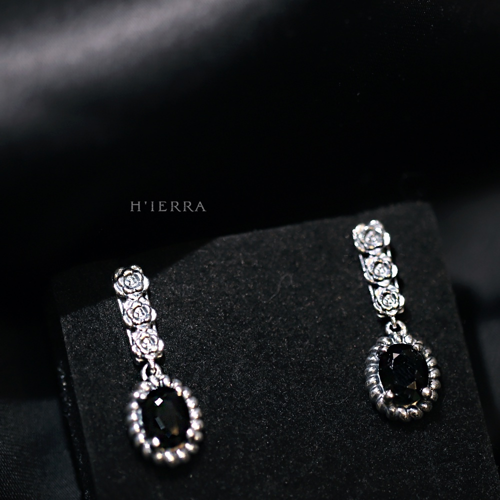 Bông tai bạc nữ H'ierra Princess Earrings 5 loại đá | Queen & Princess Concept
