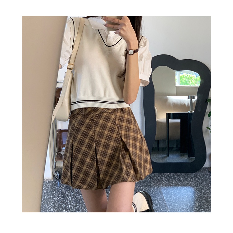 6203015#Áo Thun polo Giả Hai Lớp Dáng Ngắn Thời Trang Mùa Hè Hàng Mới Dành Cho Bạn Nữ