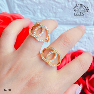 [Mã FASHIONT4FA giảm 10K đơn 50K] Nhẫn nữ đính đá bền màu chư x mảnh thiết kế cao cấp Orin N750