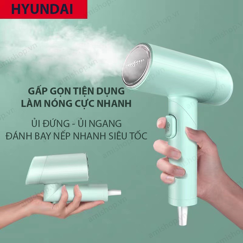 BÀN LÀ HƠI NƯỚC HYUNDAI MINI CAO CẤP [Hàng có sẵn] BÀN ỦI CẦM TAY CÓ THỂ GẤP GỌN TIỆN LỢI