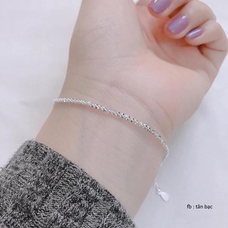 Lắc tay bạc ý s925 , dây tròn xoắn dây xù , tân bạc jewelry