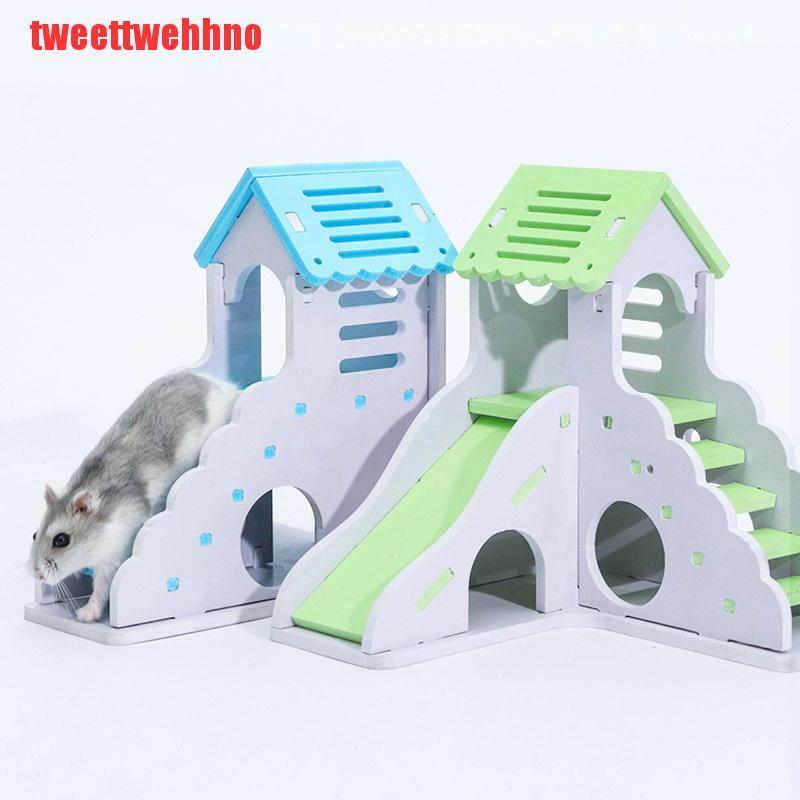 Nhà Gỗ Mini Tự Lắp Ráp Cho Chuột Hamster