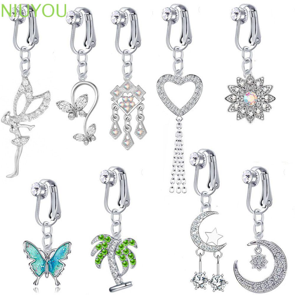 Khuyên Xỏ Rốn Giả Dạng Kẹp Cho Nữ